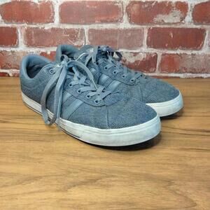 Adidas Shoes Mens Size 10 Gray White Fabric Sneakers